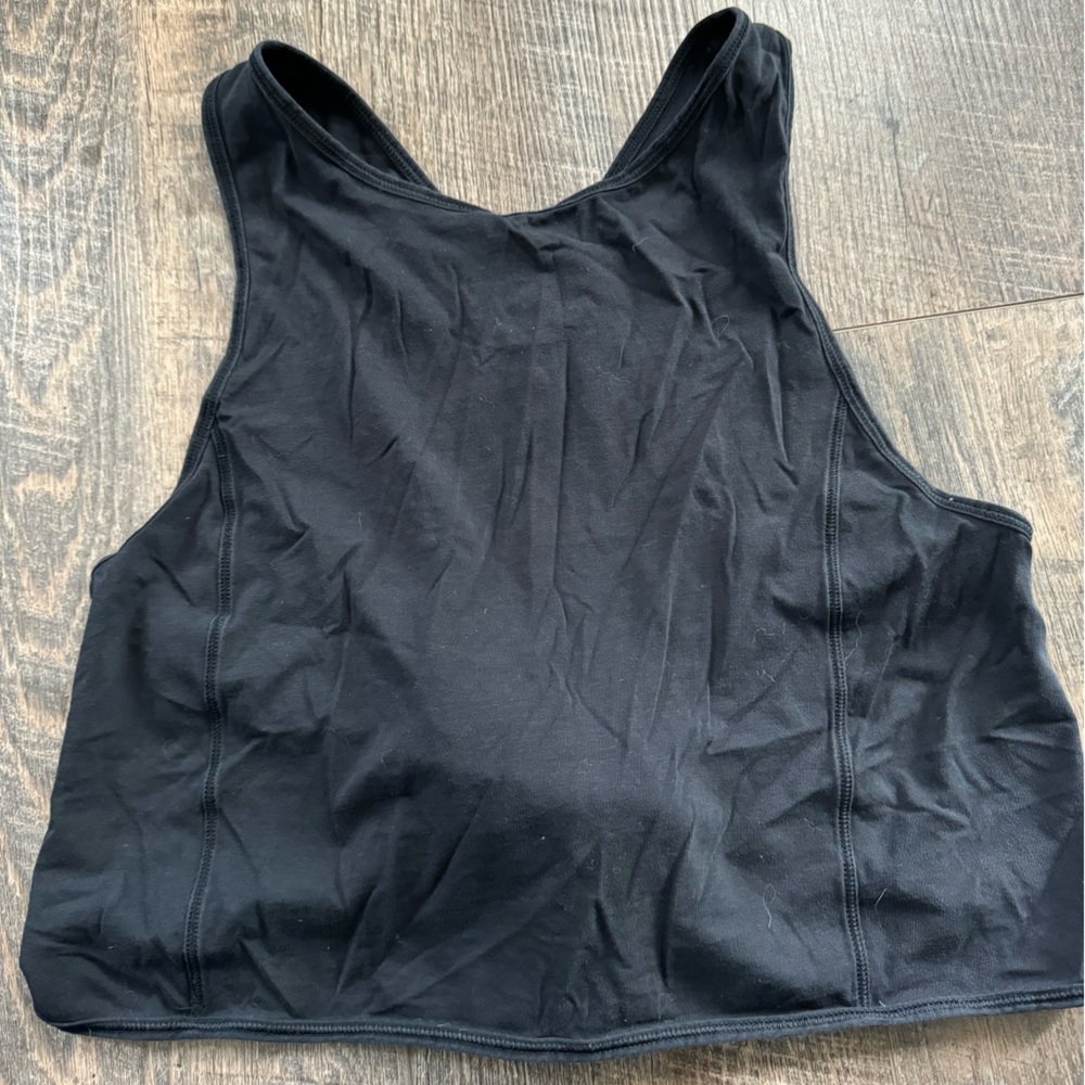 Lululemon black turn to tie Tank size 4